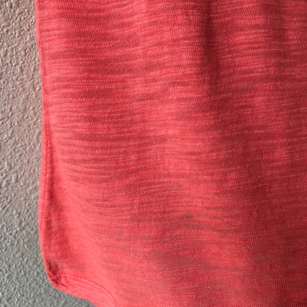 NWT Nordstrom BP Vintage Slub Tee in Red Hibiscus - Picture 6 of 8